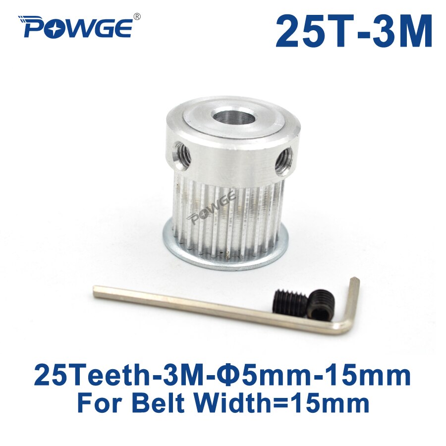 POWGE 25 Teeth HTD 3M  Ǯ  5/6/6.  15mm 3..
